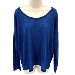 Old Navy Womens Blue Lightweight Pullover Long Sleeve Knit Top Size Medium